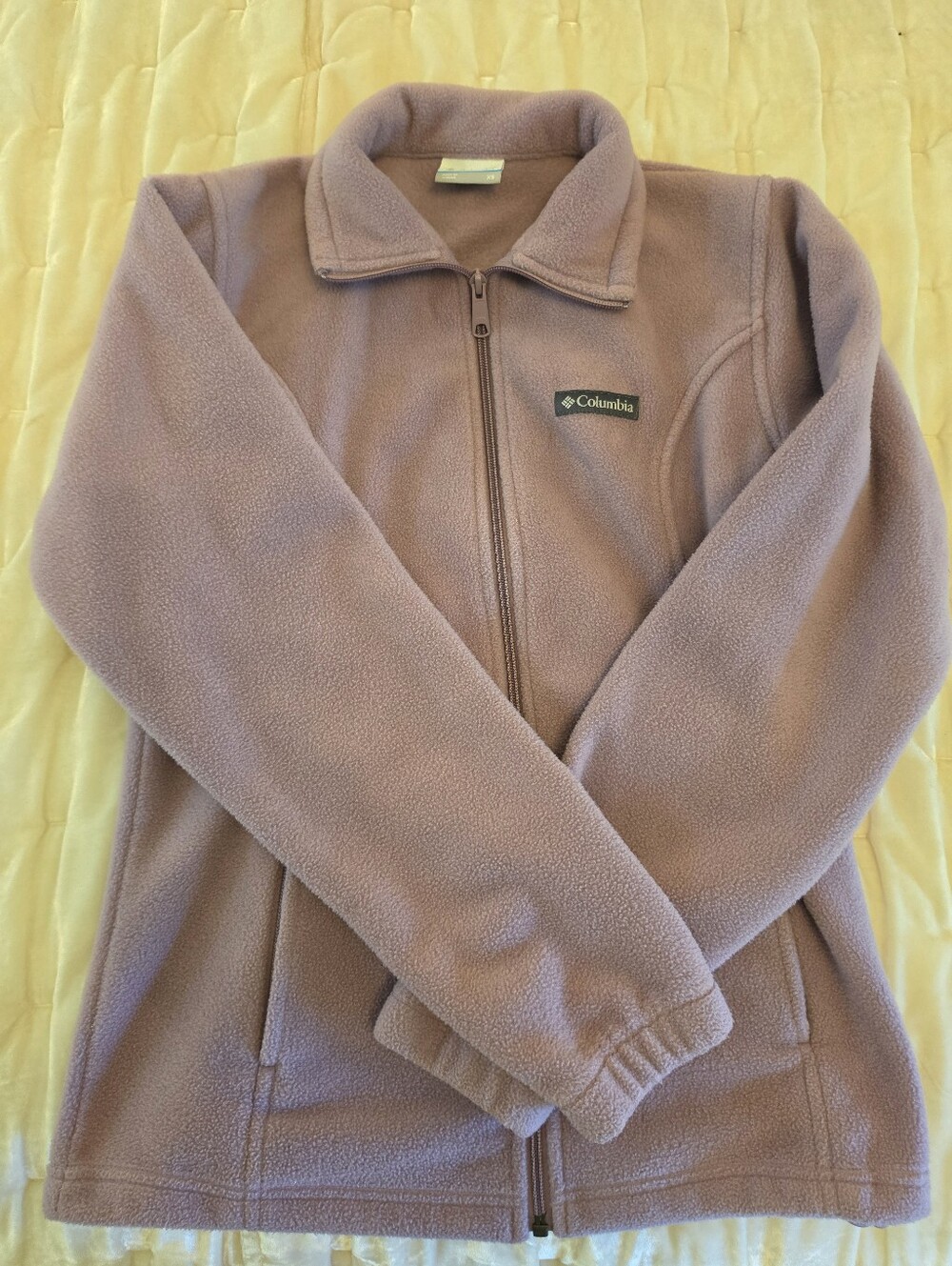 Columbia Lavender Fleece Zip Jacket XS